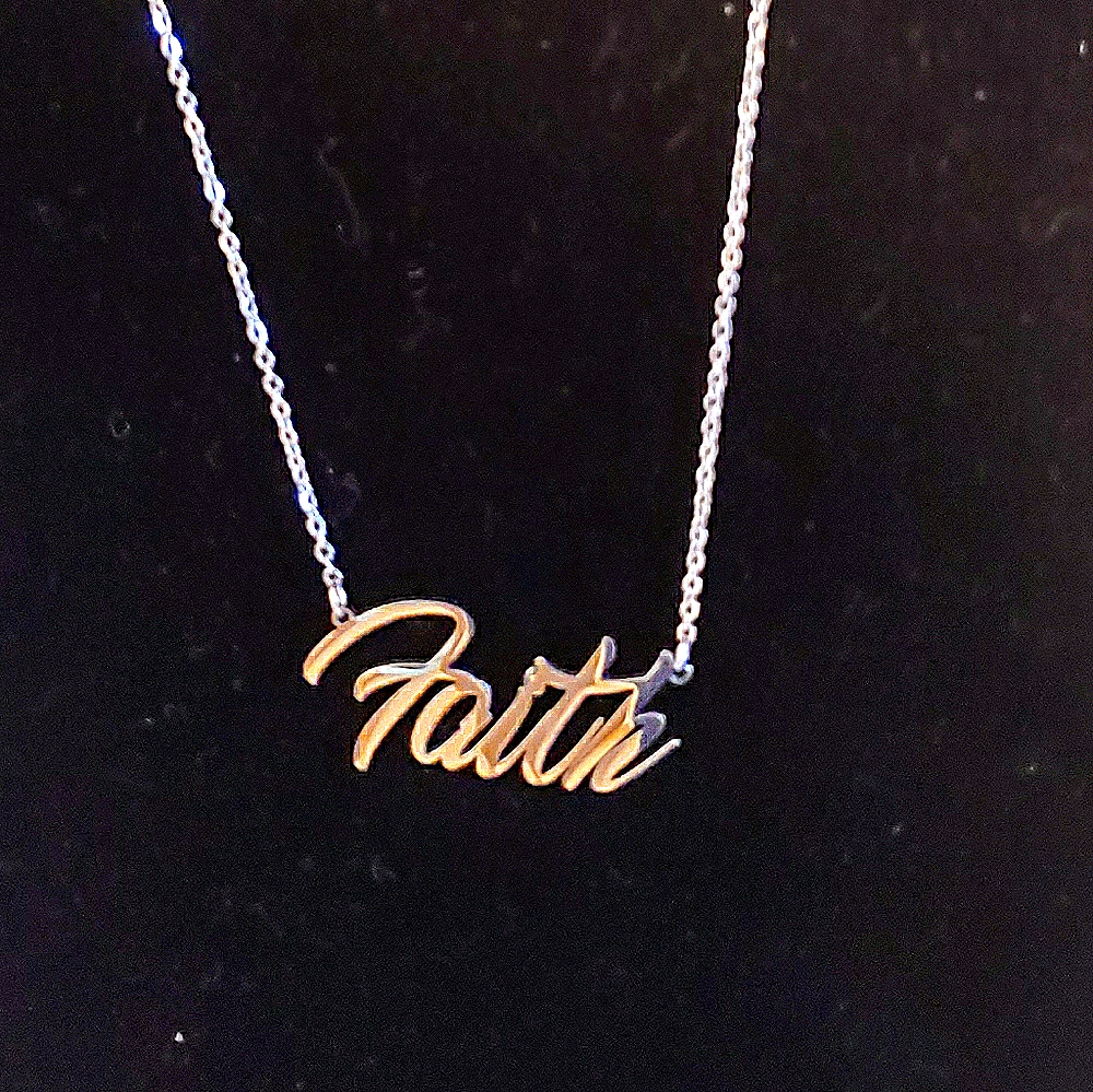 Faith Custom Made Stainless Steel Necklac 26$